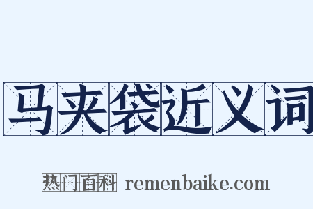 马夹袋近义词是什么意思的图片